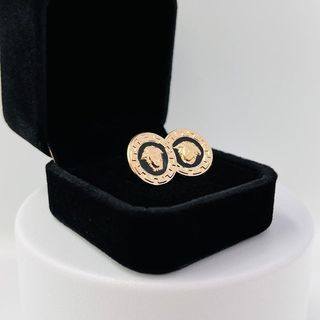 PENDIENTES MEDUSA REDONDOS 18K