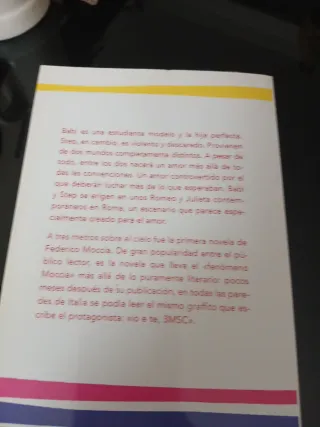 A tres metros sobre el cielo