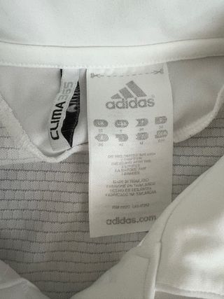Lote 2 polos Adidas blanco y naranja