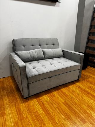 Sofá Cama Gris 2 Plazas