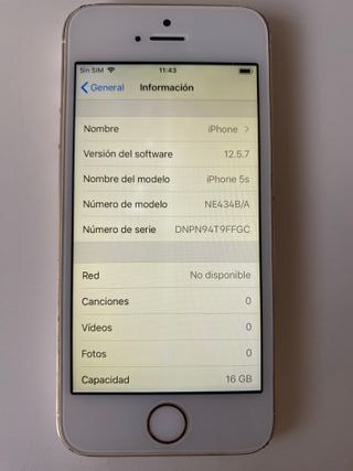 iPhone 5s Dorado 16GB A1457 NE434B/A