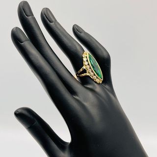LANZADERA PIEDRA VERDE 18K