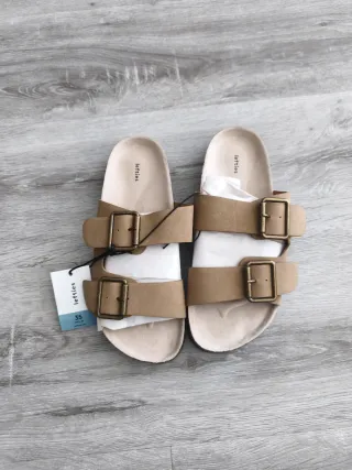 Sandalias Lefties Mujer Marrón Talla 35 Nuevas