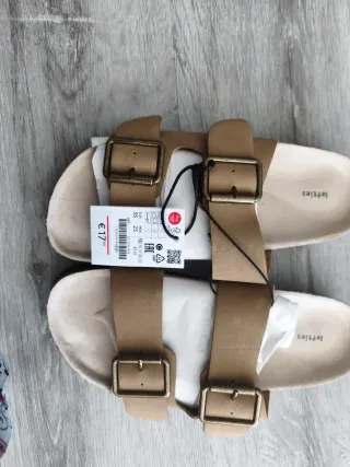 Sandalias Lefties Mujer Marrón Talla 35 Nuevas