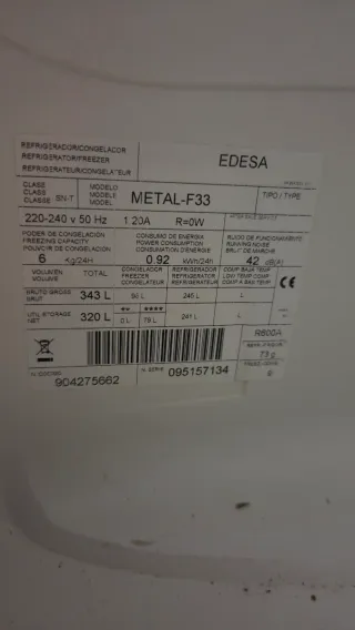 Accesorios Nevera Edesa