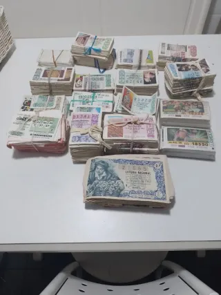 Lotería Nacional décimos antiguos