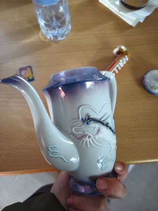 Juego Tazas Té Japonés Porcelana Dragón