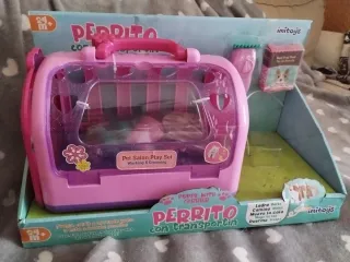 Perro Juguete con Transportín y Accesorios