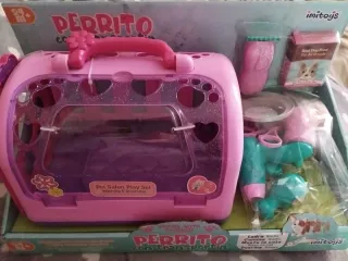 Perro Juguete con Transportín y Accesorios