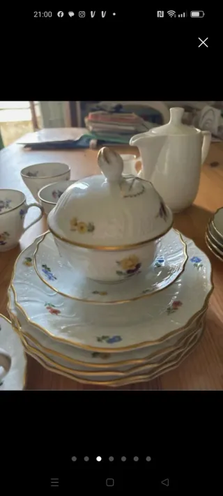 Antiguo Juego de café porcelana Hutschenreuther