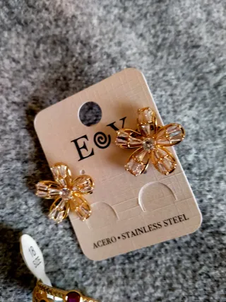 Lote Anillo y Pendientes Mujer