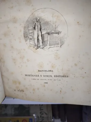 Libro antiguo, Obras completas de Larra 1886
