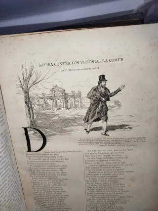 Libro antiguo, Obras completas de Larra 1886