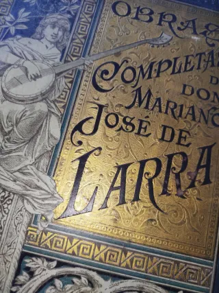 Libro antiguo, Obras completas de Larra 1886