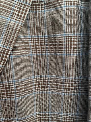 Americana Lino Hombre Azul/Gris