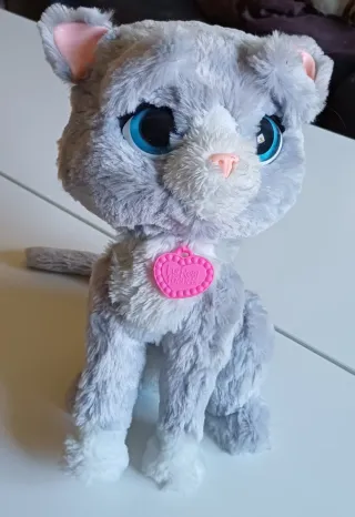 Peluche Gato Gris con movimiento