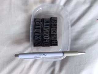 Letras de imprenta antiguas abecedario tipografía