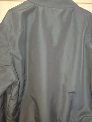 Chaqueta Bomber Hombre Talla XXL Azul Marino