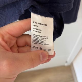 Camiseta Lee manga larga azul Talla S