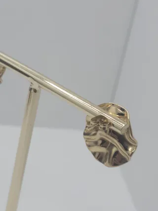 Pendientes acero quirúrgico chapado oro