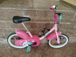 Bicicleta Btwin niña 18 rosa