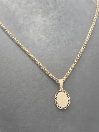 Colgante Virgen Guadalupe Acero Quirúrgico