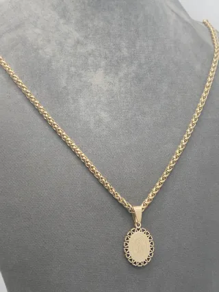 Colgante Virgen Guadalupe Acero Quirúrgico