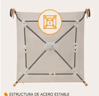 Parque infantil plegable 100x100 cm