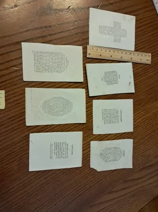 Lotto di santini francesi XIX secolo