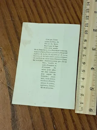 Lotto di santini francesi XIX secolo