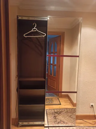 Mueble entrada espejo, cajón, zapatero, perchero