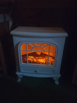 Estufa eléctrica efecto leña