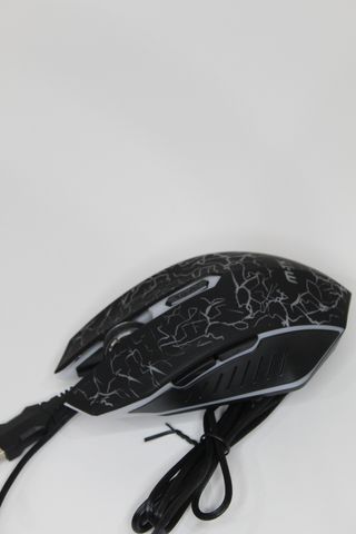 Ratón Gaming Negro con Diseño Rayo. ¡NUEVO!