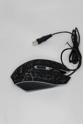 Ratón Gaming Negro con Diseño Rayo. ¡NUEVO!