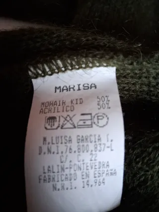 Chaqueta de Mohair Verde