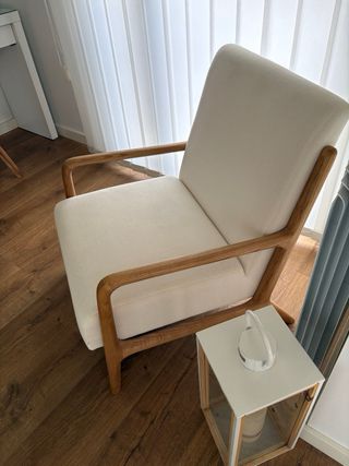 Butaca Zara Home Madera Fresno Blanca