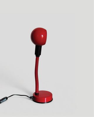 Lampada design Space Age vintage rossa italy