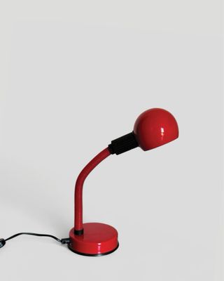 Lampada design Space Age vintage rossa italy