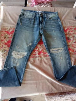 Jeans Calvin Klein Uomo Slim Blu