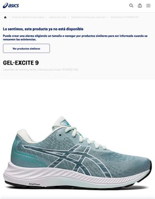Zapatillas Asics Gel-Excite 9 Talla 40