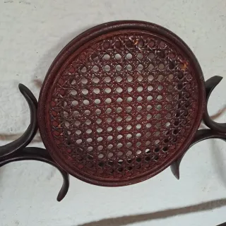 Cabecero Thonet madera y ratán