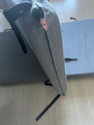 Colchón Plegable Camper Poliéster Gris