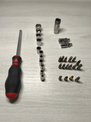 Destornillador Wurth 1/4 con vasos y puntas