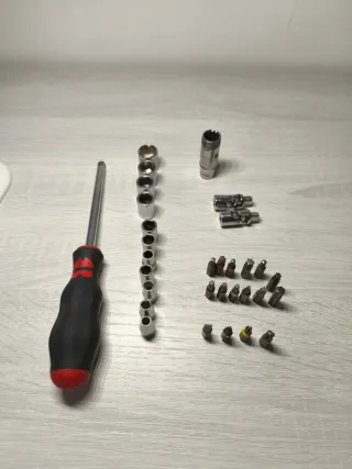 Destornillador Wurth 1/4 con vasos y puntas