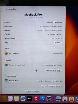 MacBook Pro schermo Retina da 13'' 2017