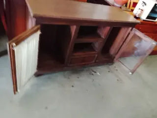 Aparador Provenzal Madera y Cristal