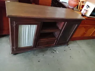 Aparador Provenzal Madera y Cristal