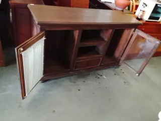 Aparador Provenzal Madera y Cristal