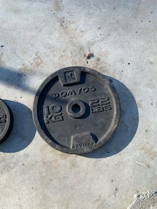 Mancuernas con discos