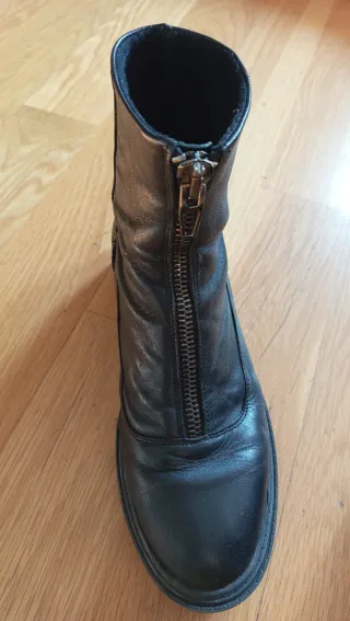 Botines Bershka Piel Cremallera Talla 40